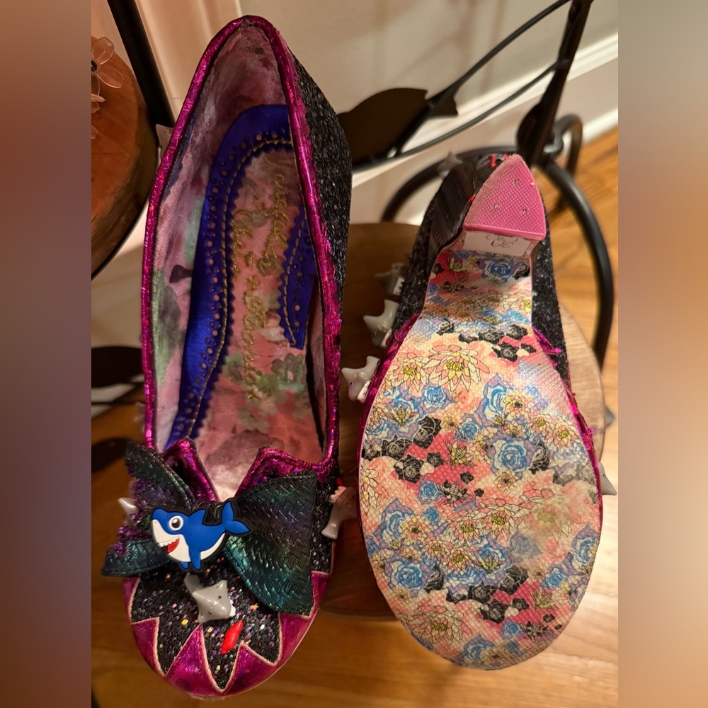 Artisan Custom OOAK Statement Heel in Shark Theme, US Size 8 - Picture 15 of 15